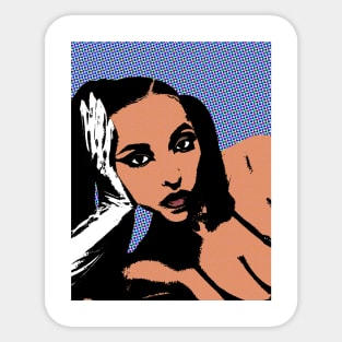 Tinashe style pop art Sticker